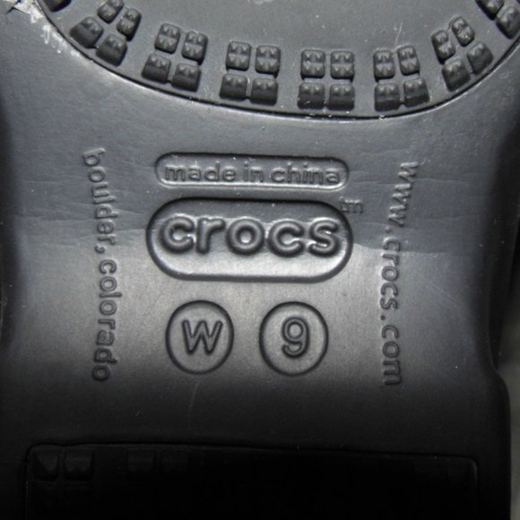 CROCS Nadia Black Boots Womens Size 9 - Picture 7 of 7